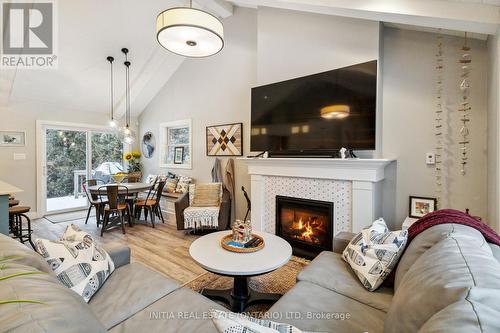 21 Chiniquy Street, Bluewater (Bayfield), ON - Indoor Photo Showing Living Room With Fireplace