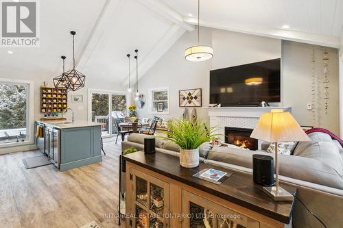 21 Chiniquy Street, Bluewater (Bayfield), ON - Indoor Photo Showing Living Room With Fireplace