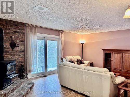 1289 Bruce Road 4 Road, Brockton, ON - Indoor Photo Showing Living Room With Fireplace