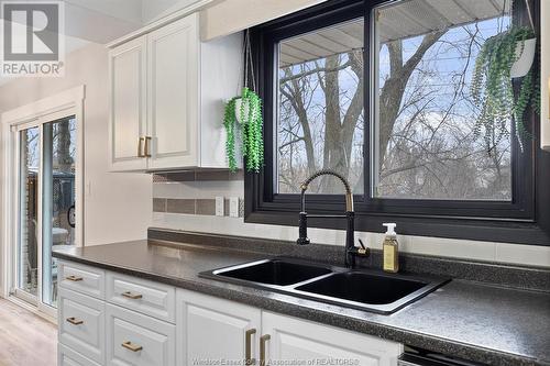 35 Hillview, Kingsville, ON - Indoor Photo Showing Kitchen With Double Sink