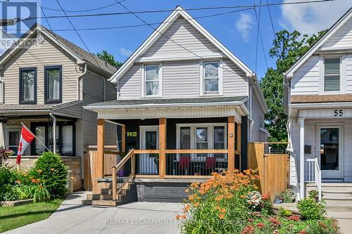 53 1/2 Robins Avenue, Hamilton, ON - Outdoor With Deck Patio Veranda With Facade