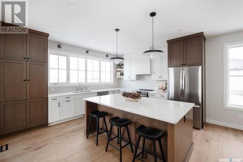 5 Country Road, Lumsden, SK - Indoor Photo Showing Kitchen With Stainless Steel Kitchen With Upgraded Kitchen