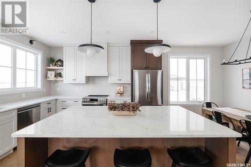 5 Country Road, Lumsden, SK - Indoor Photo Showing Kitchen With Stainless Steel Kitchen With Upgraded Kitchen