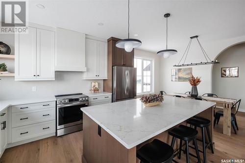 5 Country Road, Lumsden, SK - Indoor Photo Showing Kitchen With Stainless Steel Kitchen With Upgraded Kitchen