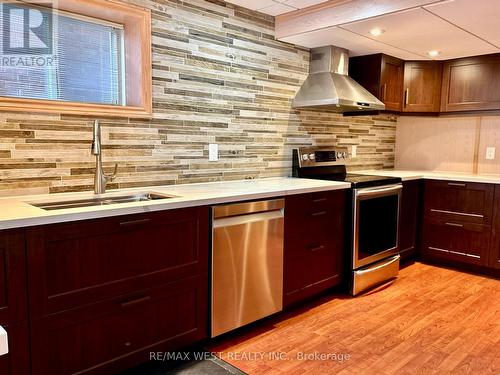 Bsmt - 463 Hewitt Circle, Newmarket, ON - Indoor Photo Showing Kitchen With Double Sink With Upgraded Kitchen