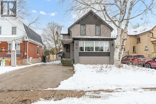 Front roadside view of property - facing east - 85 Dufferin Street, Stratford, ON - Outdoor With Facade