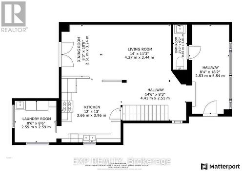 Main House Floorplan - Ground Floor (Finished) - 85 Dufferin Street, Stratford, ON - Other