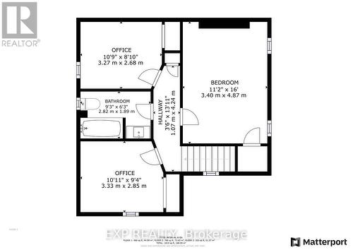 Main House Floorplan - Second Floor (Finished) - 85 Dufferin Street, Stratford, ON - Other