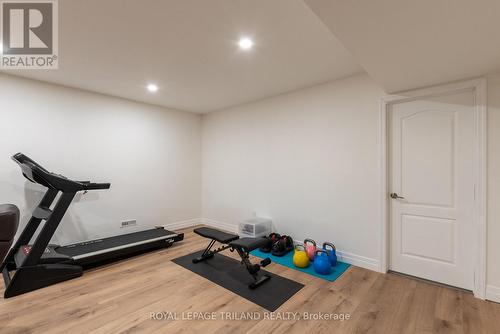 102 - 9861 Glendon Drive, Middlesex Centre, ON - Indoor Photo Showing Gym Room