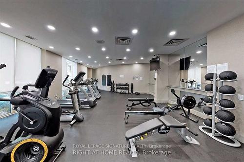 1808-28 Harrison Garden Blvd, Toronto, ON - Indoor Photo Showing Gym Room