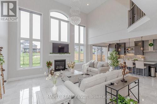 12 Tindall Crescent, East Luther Grand Valley, ON - Indoor Photo Showing Living Room With Fireplace