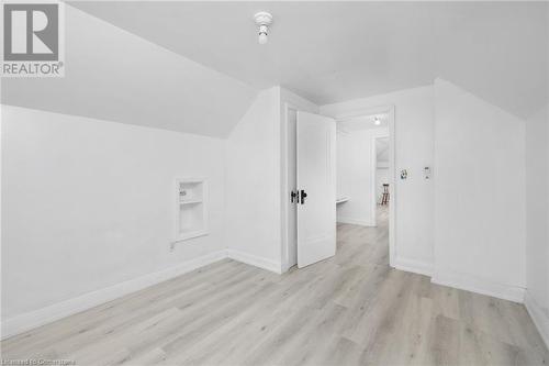 Bonus room with light hardwood / wood-style flooring, built in features, and lofted ceiling - 349 Kipling Avenue, Etobicoke, ON - Indoor Photo Showing Other Room