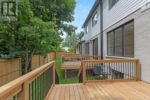 Wooden terrace with a lawn - 3C Balsam Street, Innerkip, ON - Outdoor With Deck Patio Veranda With Exterior