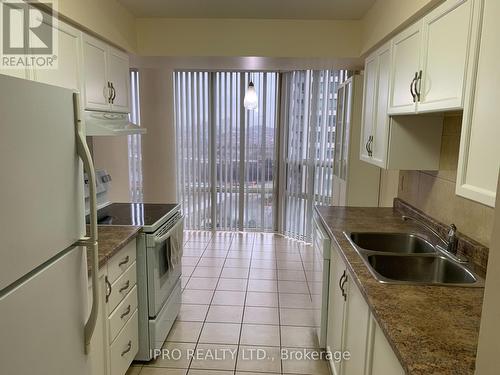 1407 - 350 Rathburn Road W, Mississauga, ON - Indoor Photo Showing Kitchen With Double Sink