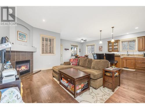 1011 Mt. Ida Drive, Vernon, BC - Indoor Photo Showing Living Room With Fireplace