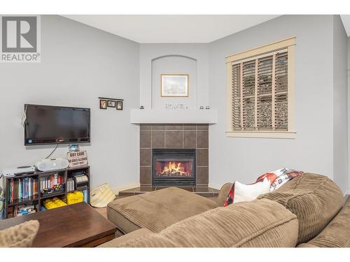 1011 Mt. Ida Drive, Vernon, BC - Indoor Photo Showing Living Room With Fireplace