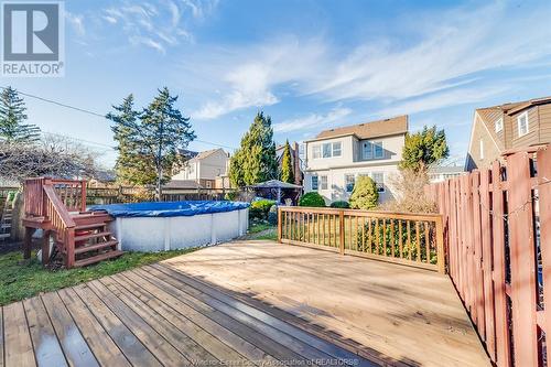 1961 Verdun Avenue, Windsor, ON - Outdoor With Above Ground Pool With Deck Patio Veranda