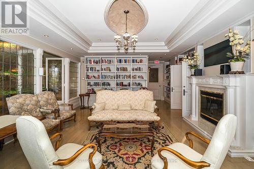 414 - 1 Ripley Avenue, Toronto, ON - Indoor Photo Showing Living Room With Fireplace