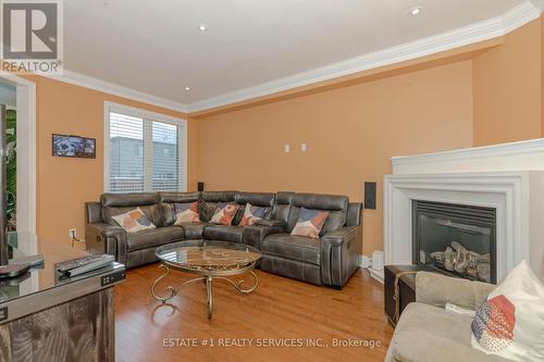 22 Durango Drive, Brampton, ON - Indoor Photo Showing Living Room With Fireplace