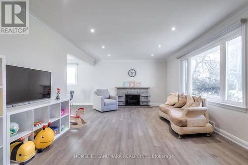 177 Allanford Road, Toronto, ON - Indoor Photo Showing Living Room With Fireplace