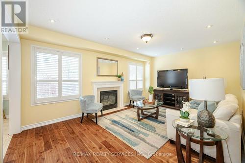 64 Edenbrook Hill Drive, Brampton, ON - Indoor Photo Showing Living Room With Fireplace