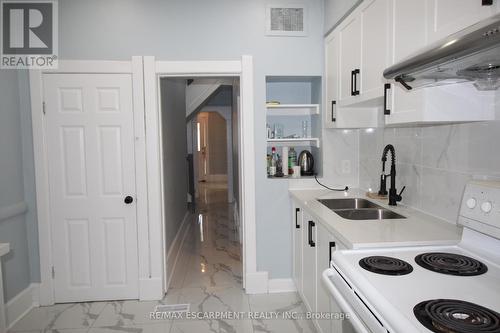 701 Wilson Street, Hamilton, ON - Indoor Photo Showing Kitchen With Double Sink