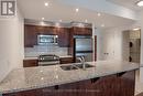 609 - 575 Byron Avenue, Ottawa, ON  - Indoor Photo Showing Kitchen With Stainless Steel Kitchen With Double Sink With Upgraded Kitchen 