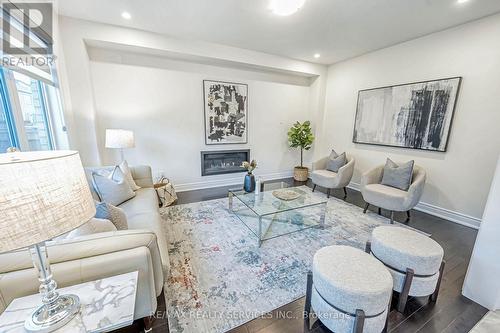 5 Sinatra Street, Brampton, ON - Indoor Photo Showing Living Room With Fireplace