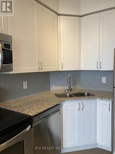 1106 - 223 Webb Drive, Mississauga, ON - Indoor Photo Showing Kitchen With Double Sink