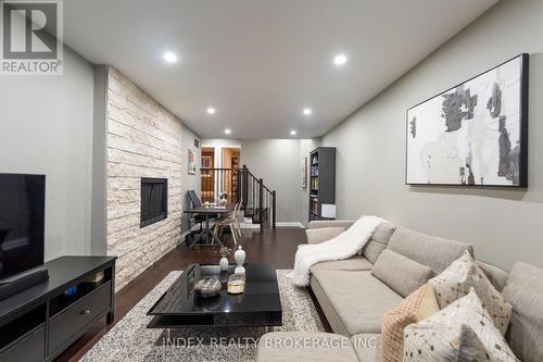 52 Jameson Crescent, Brampton, ON - Indoor Photo Showing Living Room With Fireplace