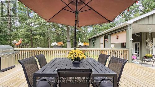 8846 Timberwood Trail, Lambton Shores (Grand Bend), ON - Outdoor With Deck Patio Veranda With Exterior