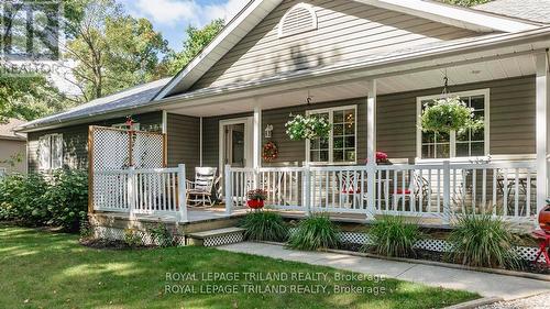 8846 Timberwood Trail, Lambton Shores (Grand Bend), ON - Outdoor With Deck Patio Veranda