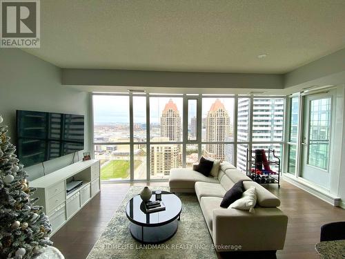 2401 - 4099 Brickstone Mews, Mississauga, ON - Indoor Photo Showing Living Room