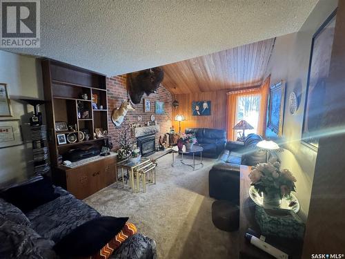 4061 Montague Street, Regina, SK - Indoor Photo Showing Living Room With Fireplace