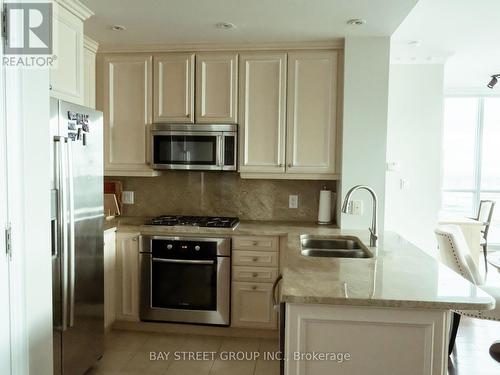 3508 - 16 Harbour Street, Toronto, ON - Indoor Photo Showing Kitchen With Double Sink