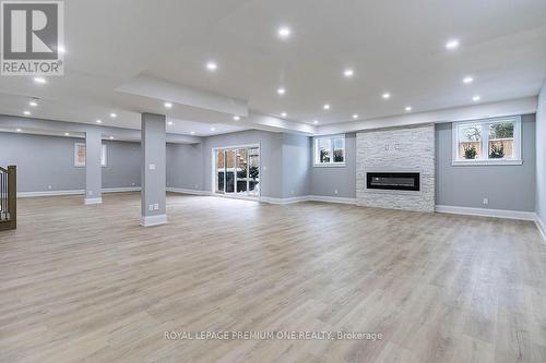 225 Sunnybrae Avenue, Innisfil, ON - Indoor Photo Showing Living Room With Fireplace