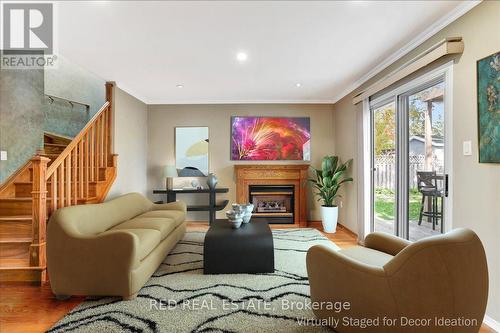 56 Knicely Road, Barrie, ON - Indoor Photo Showing Living Room With Fireplace