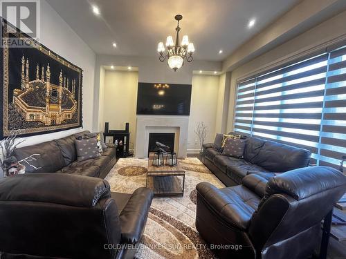 1349 Argall Court, Milton, ON - Indoor Photo Showing Living Room With Fireplace