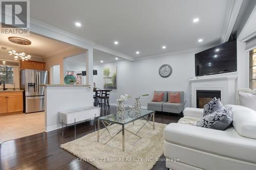 29 Flowertown Ave Brampton Avenue, Brampton, ON - Indoor Photo Showing Living Room With Fireplace