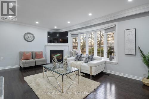 29 Flowertown Ave Brampton Avenue, Brampton, ON - Indoor Photo Showing Living Room With Fireplace