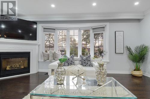 29 Flowertown Ave Brampton Avenue, Brampton, ON - Indoor Photo Showing Living Room With Fireplace