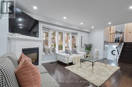 29 Flowertown Ave Brampton Avenue, Brampton, ON - Indoor Photo Showing Living Room With Fireplace