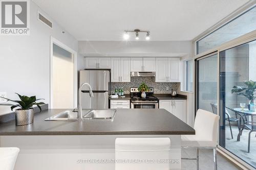 711 - 280 Donlands Avenue, Toronto, ON - Indoor Photo Showing Kitchen With Double Sink With Upgraded Kitchen