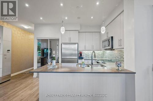 108 - 65 Oneida Crescent, Richmond Hill, ON - Indoor Photo Showing Kitchen With Stainless Steel Kitchen With Double Sink With Upgraded Kitchen