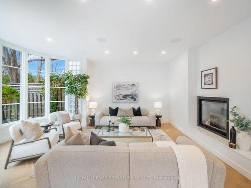 61 Bennington Heights Dr, Toronto, ON - Indoor Photo Showing Living Room With Fireplace