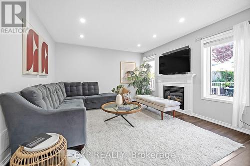 1160 Middlebury Avenue, Oshawa, ON - Indoor Photo Showing Living Room With Fireplace