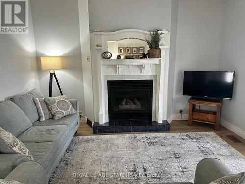 434 Alder Street E, Haldimand, ON - Indoor Photo Showing Living Room With Fireplace