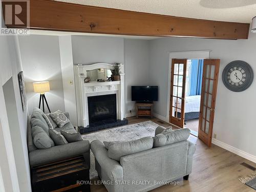 434 Alder Street E, Haldimand, ON - Indoor Photo Showing Living Room With Fireplace