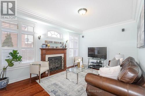 5 Saddler Avenue, Brampton, ON - Indoor Photo Showing Living Room With Fireplace