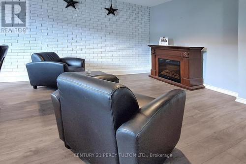 307 - 936 Glen Street, Oshawa, ON - Indoor Photo Showing Living Room With Fireplace